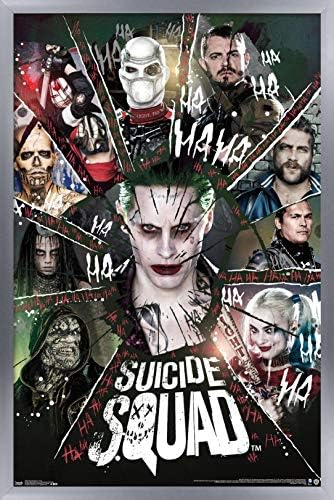 Плакат на стената Trends International DC Comics Movie - Отряд самоубийц - Circle, 22.375 x 34, Премиальная версия без рамка