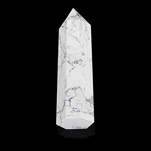 Пръчка от хаулитового кристал-1 бр Пръчка от естествено хаулитового кристал 3,9-4,3 инча, Лечебен Кристал и Камъни, Опаковка в кутия за подарък