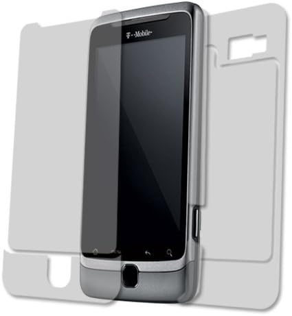 Защитно фолио за цялото тяло Skinomi е Съвместима с HTC G2 (Desire Z) (Защитно фолио за екрана + задната част на кутията) TechSkin Full Coverage Прозрачна HD филм