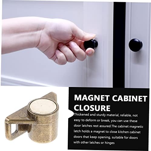 DOITOOL 4 бр. Магнитни Вратите Магнитни Ключалки за врати на гардероба Магнитна Ключалка за врата на кабинета Магнитна Закопчалка