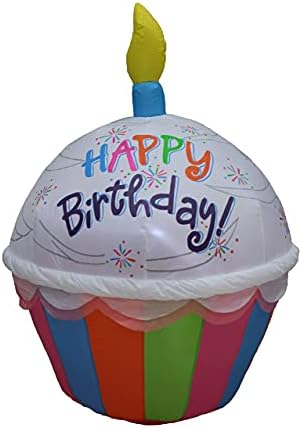 Два комплекта бижута за рожден ден и патриотична партита, комплектът включва надуваем cupcake честит рожден ден на височина