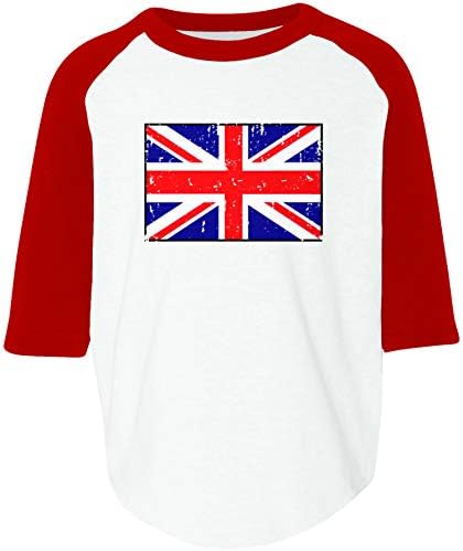 Amdesco Знаме на обединеното кралство Обединено Кралство обединено КРАЛСТВО Британска Риза Raglan За Деца