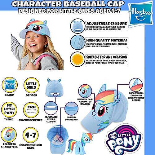 Памучен бейзболна шапка на Hasbro Girls Little Pony За момичета