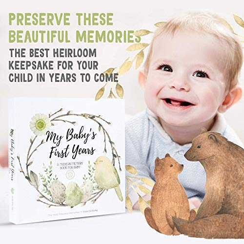 Комплект подаръци За спомен За новородено - памет Книга за деца на Първите 5 години и рамка за снимка За спомен с Отпечатък