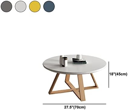 Масичка за кафе CODOMI в Скандинавски стил, Кръгла Маса От масивно Дърво, Модерен Приставной маса на пиедестал, Холна маса,