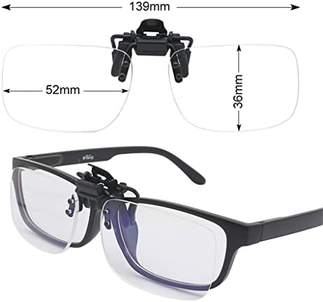 SLNFXC -Очила за четене с лесно клипс, Откидывающиеся нагоре и надолу, Без Увеличително стъкло, лесно и удобно в переноске, подходящ за четене