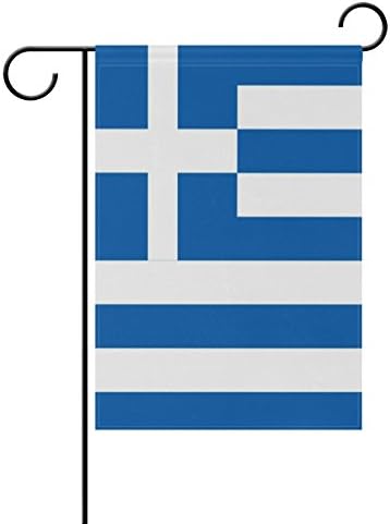 СПЕЦИАЛЕН ВИД Етел Ърнест Двупосочен Семеен Флаг Флаг от гръцки Полиестер Открит Флаг Домашно парти Decro Градински Флаг