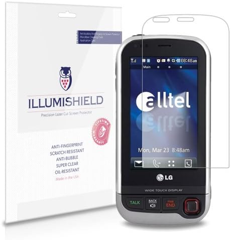 Защитно фолио ILLUMISHIELD, съвместима с PET-фолио LG Tritan (UX840) (3 опаковки) Clear HD Shield за предпазване от мехурчета