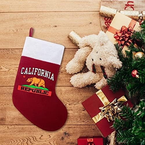 Коледен Отглеждане На Република Калифорния, Коледни Чорапи, Чанта За Дома, Семеен Коледен Декор