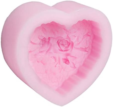 SISJULY Красива Силиконова Форма за Сапун Нежно Цвете във формата На цвете на Сърцето Форми Занаяти САМ Формата за собственоръчно сапун