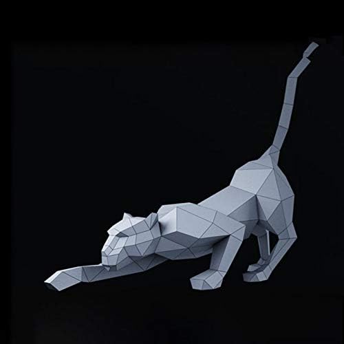 WLL-DP Черна Пантера Форма на Хартиена Занаят, Ръчно изработени Оригами Пъзел игра направи си САМ Хартиена Играчка Изкуство