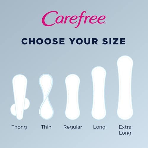 Carefree Маймуната-Подложка за чорапогащи-стрингов Fresh без мирис, обикновен, 49 карата (опаковка от 4 броя)