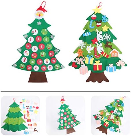 SOIMISS Детски Играчки Коледна Елха Адвент Календар за Обратно броене до Коледа Календар направи си САМ Фетровая Коледно Дърво Стенни Коледни