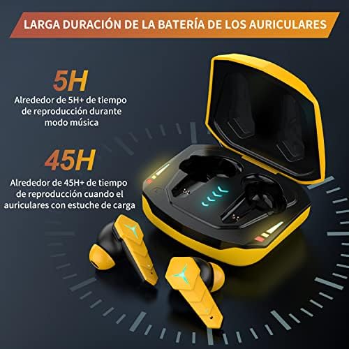Безжични Игрови Слушалки, Слот за слушалки Kingstar Bluetooth 5.0 с микрофон, Слот ушите, 50 мс С ниска латентност, Автоматично Сдвояване,