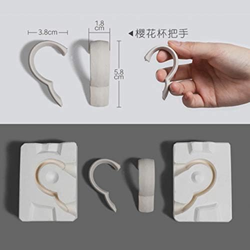 WellieSTR 1 комплект Мини 3D форми за копчета чаша от гипс, форма за химикалки с керамичен чайник, форма за diy, набор от форми за издатини