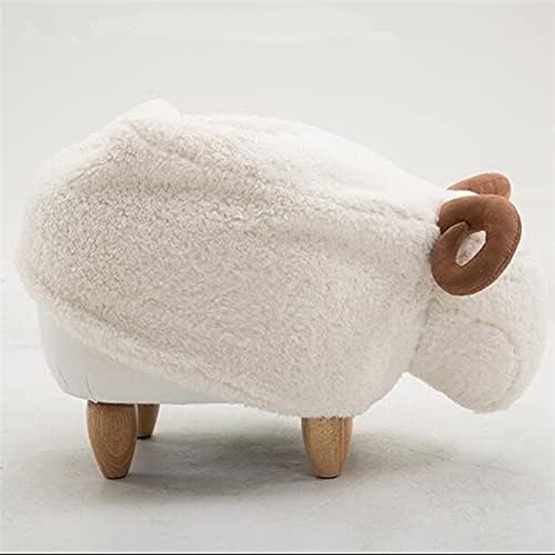 Столче за съхранение на овце GANFANREN Поставка за краката, за животни Тапицирана седалка Стол с ярки Очарователни елементи под формата на