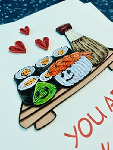 Картичка за Квиллинга Crafitino Love Sushi