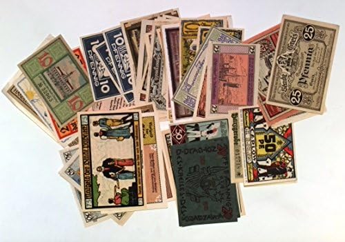 1917 - 21 Немски комплект от 5 Нотгельдов от различни градове (създайте своя собствена колекция) (комплект от 20 нотгельдов)