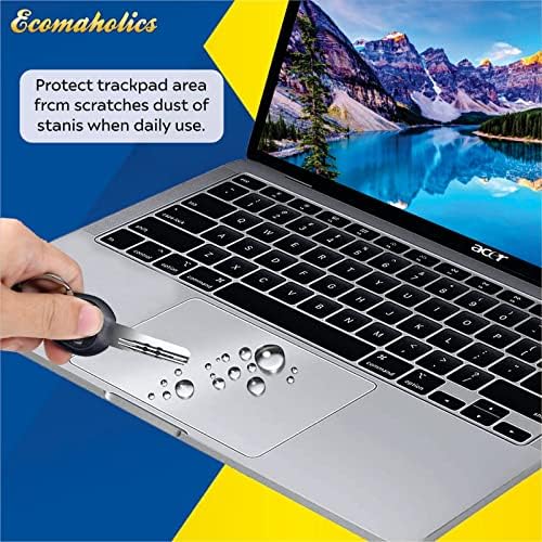 (2 бр.) Защитна подплата за тракпад Ecomaholics за Acer Chromebook Spin 714 (CP714-1WN), 14-инчов калъф за тъчпада на лаптоп с прозрачен