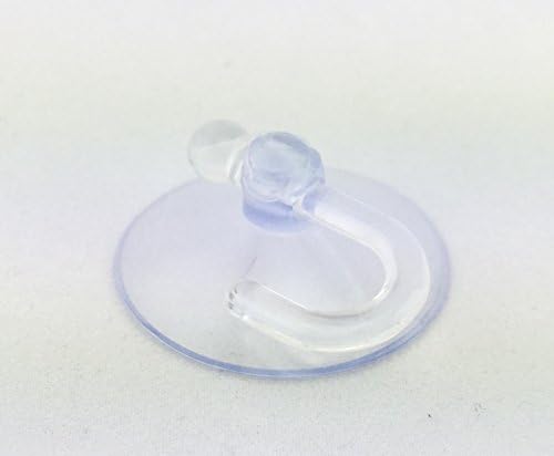 Въртящи се на Куки С Прозрачни Пластмасови вендузи - 30 mm, пакет от 10, Прозрачни, За Стъклени прозорци, на Предното стъкло, Плочки, Кухня,