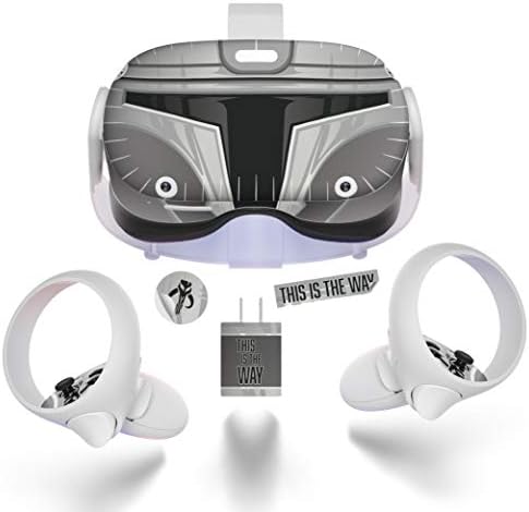 Arlon Graphics, Космически Шлем с пълна Обвивка, Стикер върху кожата за Oculus Quest 2 - Аксесоари за Защитни Винилови стикери, Сив