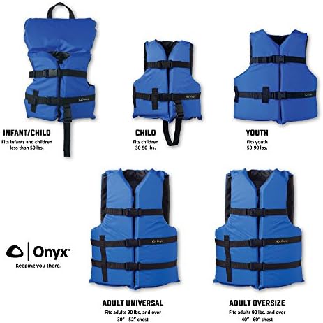 Спасителна жилетка за лодки с Общо предназначение ONYX Oversize, Синьо