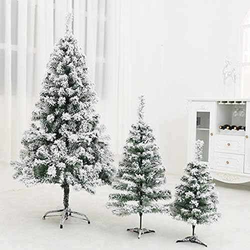 ZPEE 7,8 метра Материал за коледна украса от снежната Трупат PVC Коледна елха, Изкуствена, с метална стойка Лесно се монтира Голо Дърво Е