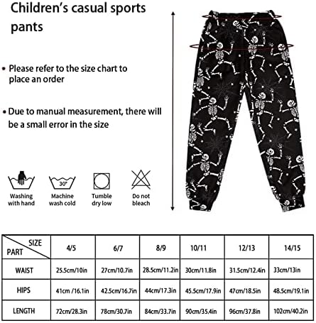 Aoopistc/Детски Спортни Панталони за момчета и Момичета от 4 до 15 години, Ежедневни Панталони в стил хип-Хоп с джобове, Дълга Спортно