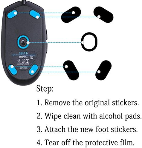 Стикер за мишки Накладки за краката на Мишката, Съвместими с игри на мишката Corsair M65 pro RGB