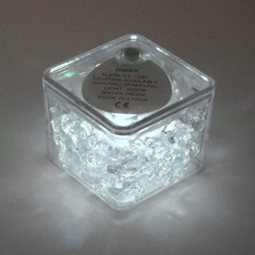 Основни тела Homeford LED Ice Cubes за потапяне във Вода, 12 бр. (бели)