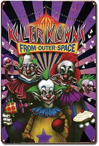 Клоуни-Убиец От Космоса, Класически Постери на филми на 80-те години, Реколта Лидице Метална Табела, Декоративни Стикери на