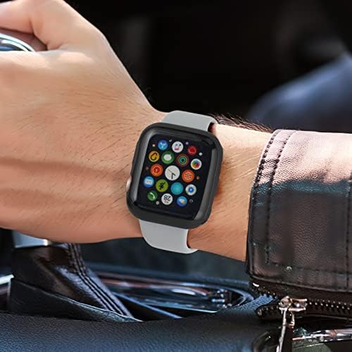 Ултра тънък калъф ORIbox, съвместим с Apple Watch Series 3 и Apple Watch Серия 2, защитен калъф TPU Full HD устойчив на надраскване, амортизирующий,
