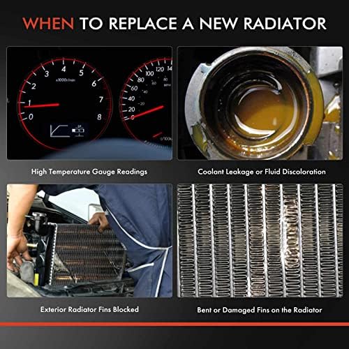 Радиатор за охлаждаща течност на двигателя A-Premium в събирането на радиатора на трансмисионния масло е Съвместим с Toyota Venza