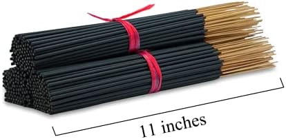 Ароматни пръчици японски череши 11 инча - 1 Пакетче от 85 до 100 пръчки - Гладки и чисти Дълго време на изгаряне, от 45 до 60