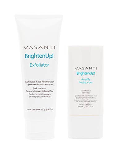 Комплект за беля VASANTI Brighten Up (120 г) и овлажняващ крем (60 мл) - Вегетариански грижи за кожата, без парабени