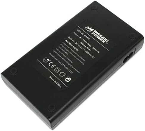 Интелигентна батерия Wasabi Power DJI Osmo (2 комплекта) и двойно зарядно устройство за DJI Osmo, Osmo Mobile, Osmo +