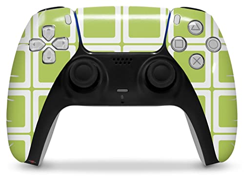 Апликация на кожата WraptorSkinz е съвместимо с контролер на Sony PS5 DualSense Squared Sage Green (контролер В комплекта