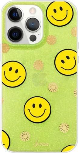 Калъф Sonix + Защитно фолио за екран за iPhone 13 Pro | Неоновите Усмивка Жълт цвят