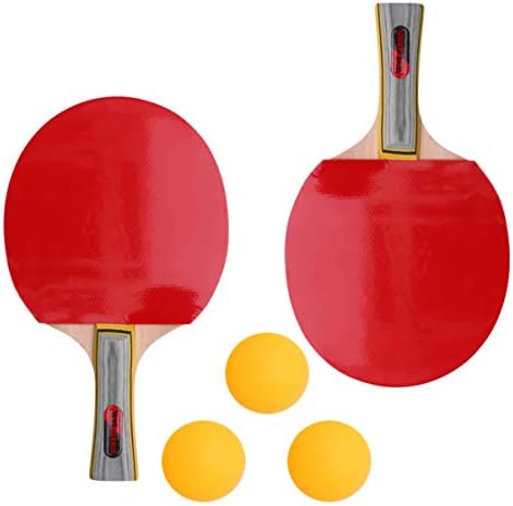 BESPORTBLE Топки за Понг 2 Комплекта Ракета за Тенис на маса с Тенис Топки Пластмасови Детски Спортни Пластмасови Пътеки за