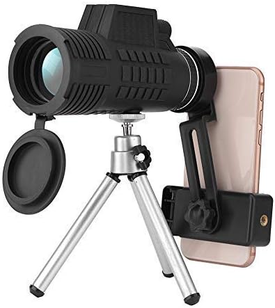 Монокулярный телескоп Acogedor 50 x 60, Мощен монокуляр със скоба за телефон и статив - Водоустойчив оптични очила - Са идеални