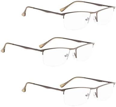 LUR 7 опаковки очила за четене без рамки + 3 опаковки очила за четене в полукръгла рамка (общо 10 двойки ридеров + 0,75)
