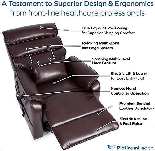 Подемни стол Първокласни ™ за сън 2.0, място за Спане стол за сън, спокойствие, завъртащо се стол, 2 Двигателя за независимо регулиране