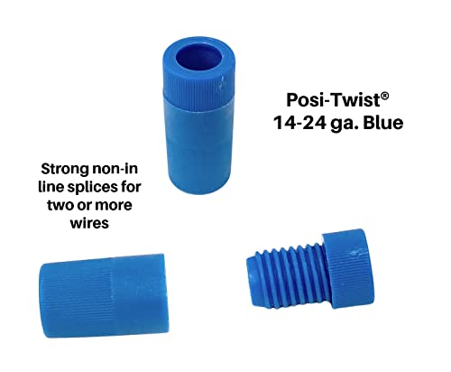 Posi-Twist® 10-22 ga.Жълти конектори. Опаковка от 5 броя. Трайни съединения, които не са включени в линия, за две или повече