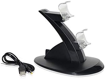FidgetFidget Зарядно Устройство с Двойно Контролер Зарядно устройство USB-Поставка за Playstation PS4 с Кабел