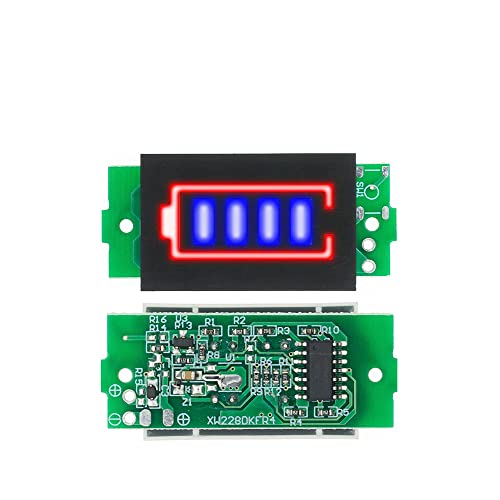 модул индикатор Капацитет литиева батерия 1бр 3,7 В, 4S 16,8 В Син цвят