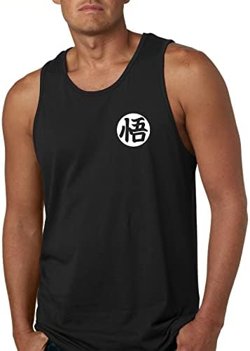 Мъжка риза ALLNTRENDS Goku's Training Symbol Стръмен Топ за тренировки във фитнеса