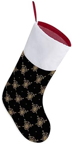 Коледни Чорапи с Меч и Щит, Бели Супер Меки Плюшени Модни Коледни Чорапи С Коледа Интериор