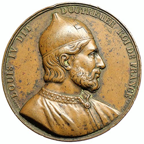 1839 FR 1839 ФРАНЦИЯ крал ЛУИ IV д ' Утремер 936-954 година. крумовград монета е Добра
