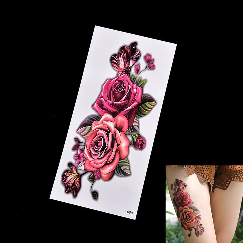 JJKUN 3 бр Оригиналната Снимка Цветя Татуировки Етикети Покриват Белези Сватбена фотография студио за Татуировки Етикети