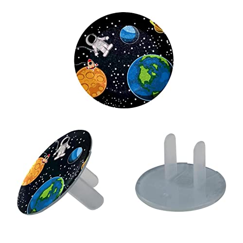 24 Опаковки, Капачки за контакти Planet Space За защита от деца, Защитни Капачки за ключове За защита на децата От токов